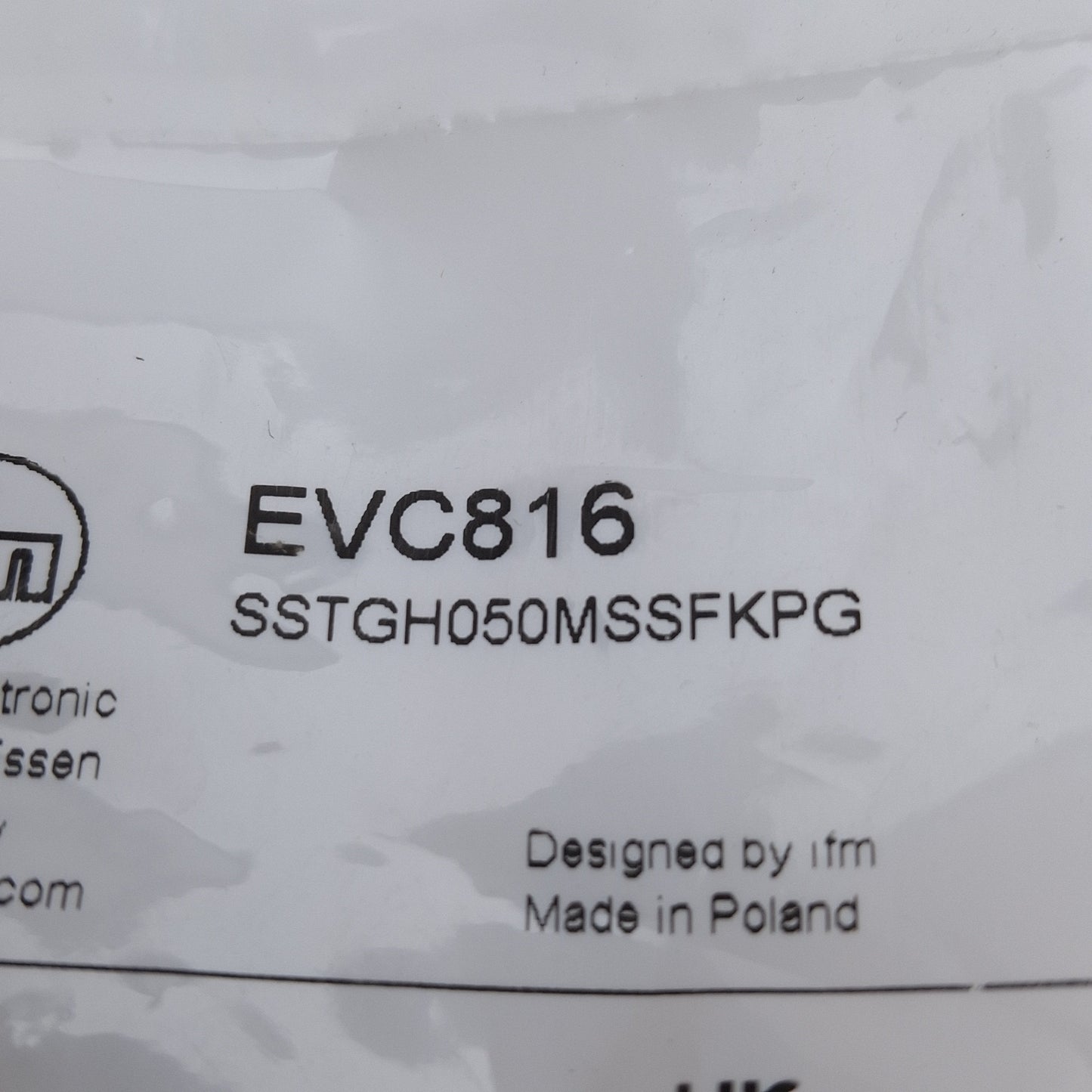 New Lot of 2 IFM EVC816 Field Wireable Connector, Screw Terminals, M12 5-Pin Male