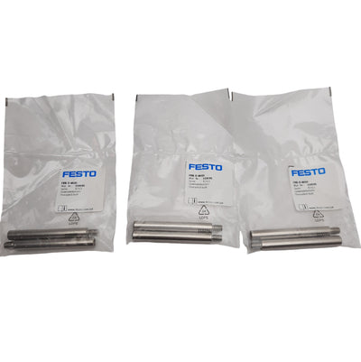 New Lot of 3 Festo FRB-D-MIDI 159595 Threaded Bolt, M5 Thread, CRC 2, 61.8 mm Length