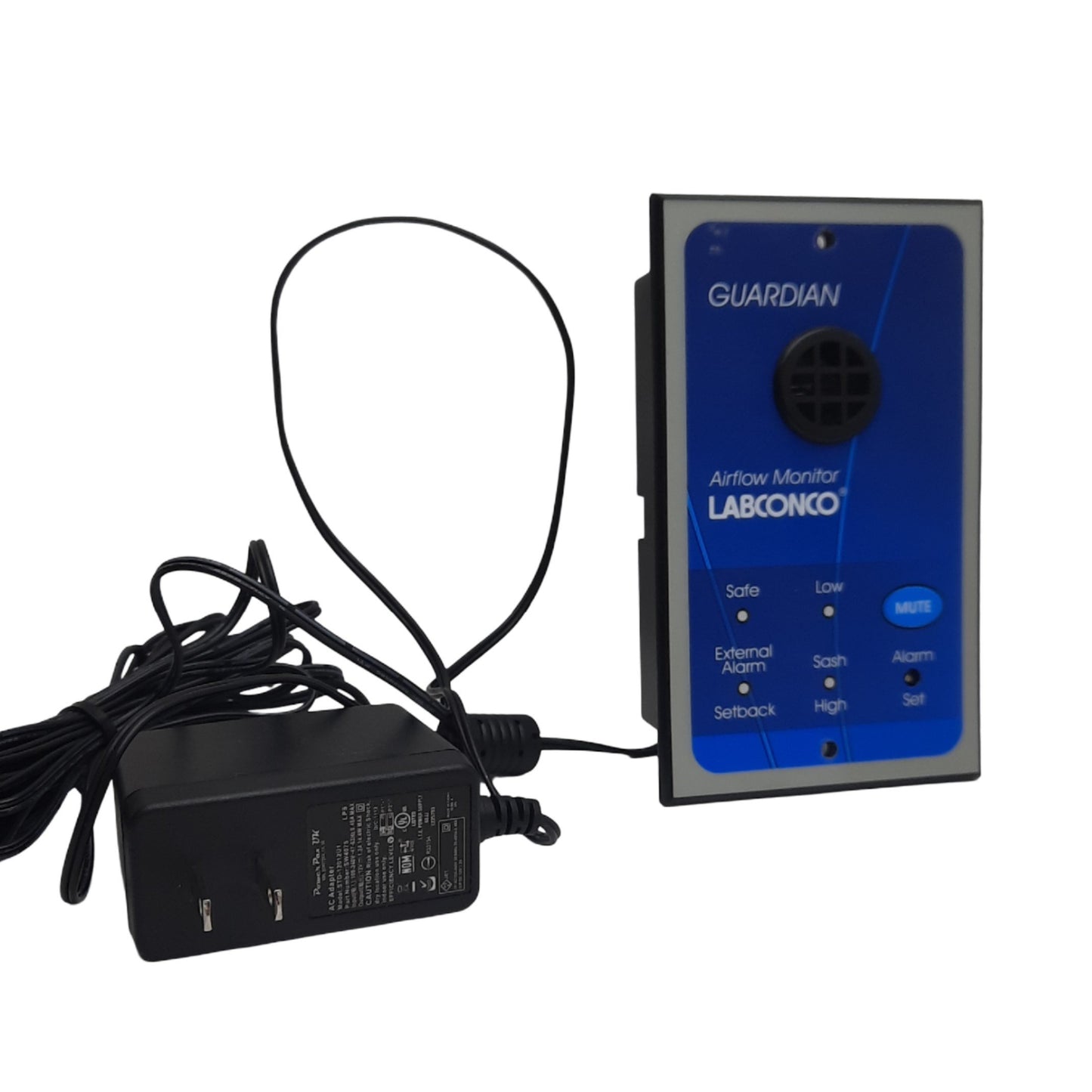 Used Labconco 9413300 Guardian Airflow Monitor, 115 VAC, 30-250 fpm Alarm Range