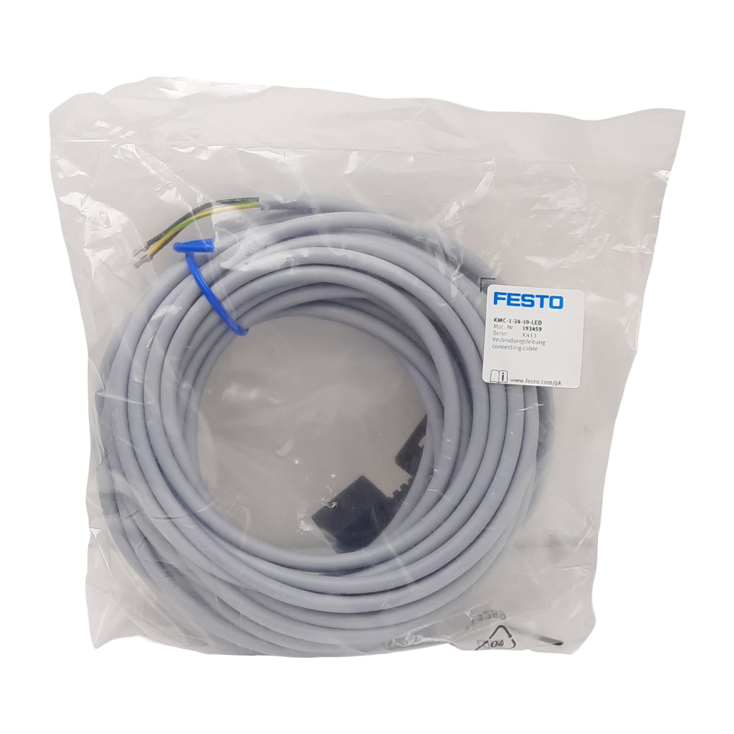 New Festo KMC-1-24-10-LED Connecting Cable, Socket-Type A to Leads, M3, 24VDC, 10m