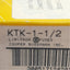 New Lot of 10 Bussmann KTK-1-1/2 Fast Acting Fuse, 1 1/2A, 600VAC, 0.41in x 1.5in