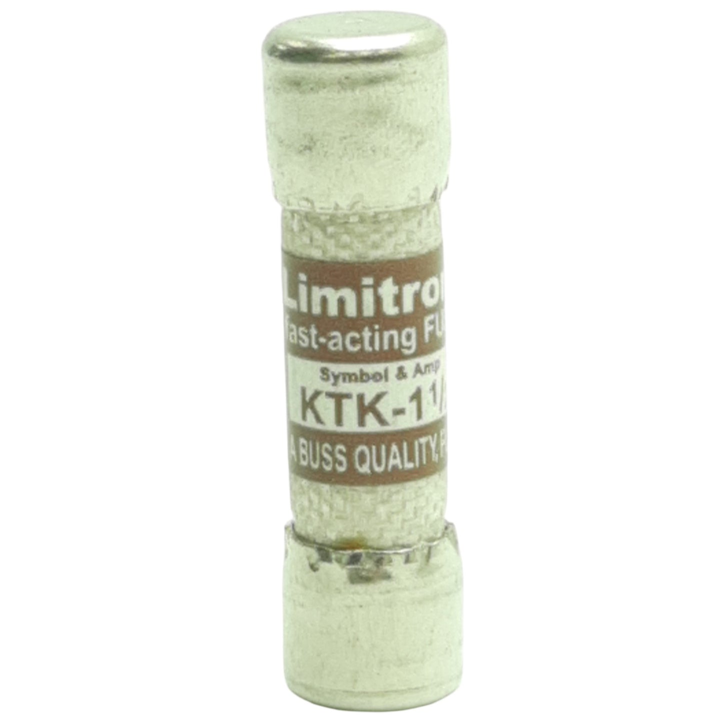 New Lot of 10 Bussmann KTK-1-1/2 Fast Acting Fuse, 1 1/2A, 600VAC, 0.41in x 1.5in