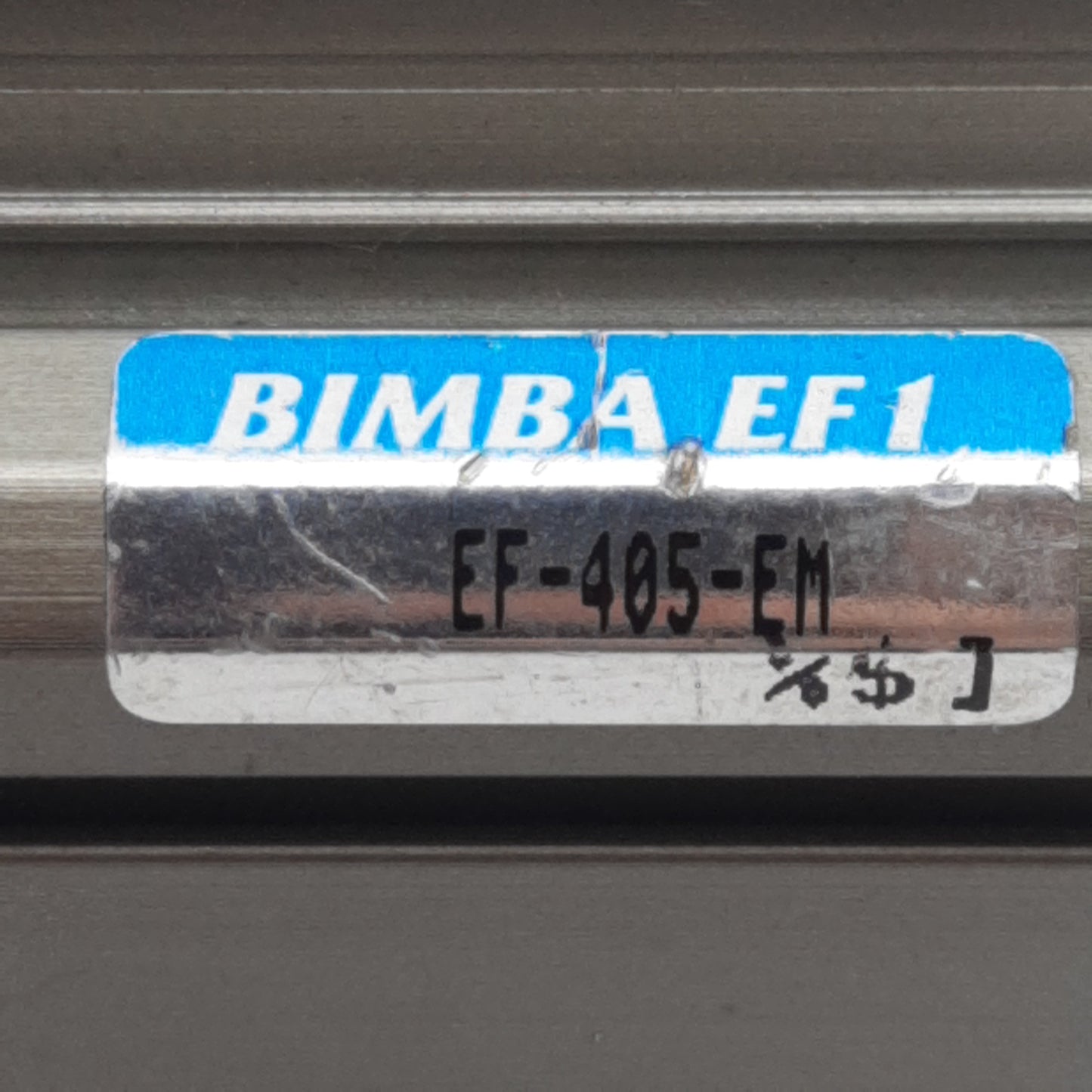 Used Bimba EF-405-EM Compact Cylinder, ø1-1/2in Bore, 0.2in Stroke, 1/8in NPT, 140psi