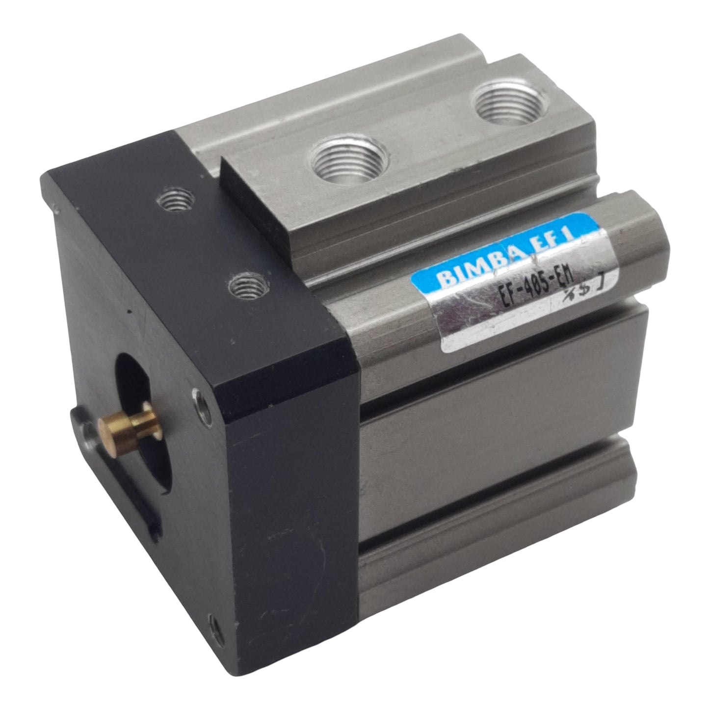 Used Bimba EF-405-EM Compact Cylinder, ø1-1/2in Bore, 0.2in Stroke, 1/8in NPT, 140psi