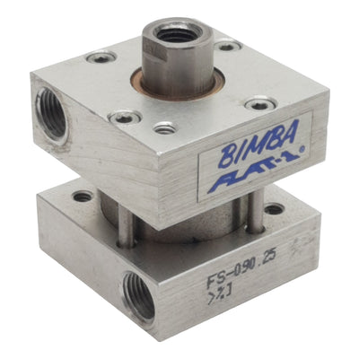Used Bimba FS-090.25 Pneumatic Flat-1 Cylinder ø1-1/16in Bore 1/4in Stroke, 1/8in NPT