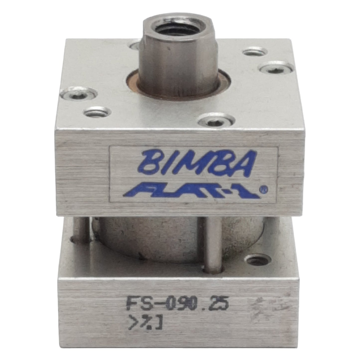 Used Bimba FS-090.25 Pneumatic Flat-1 Cylinder ø1-1/16in Bore 1/4in Stroke, 1/8in NPT