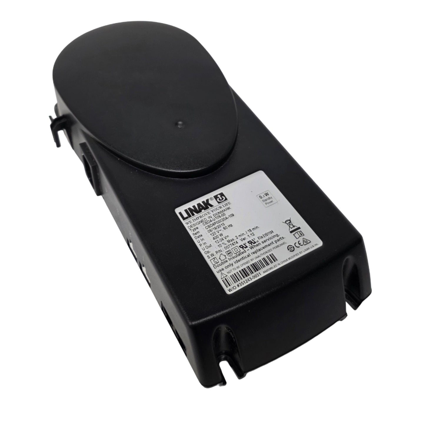 Used LINAK CBD4P00020A-109 Linear Actuator Controller 120VAC, 400W, 12-24VDC