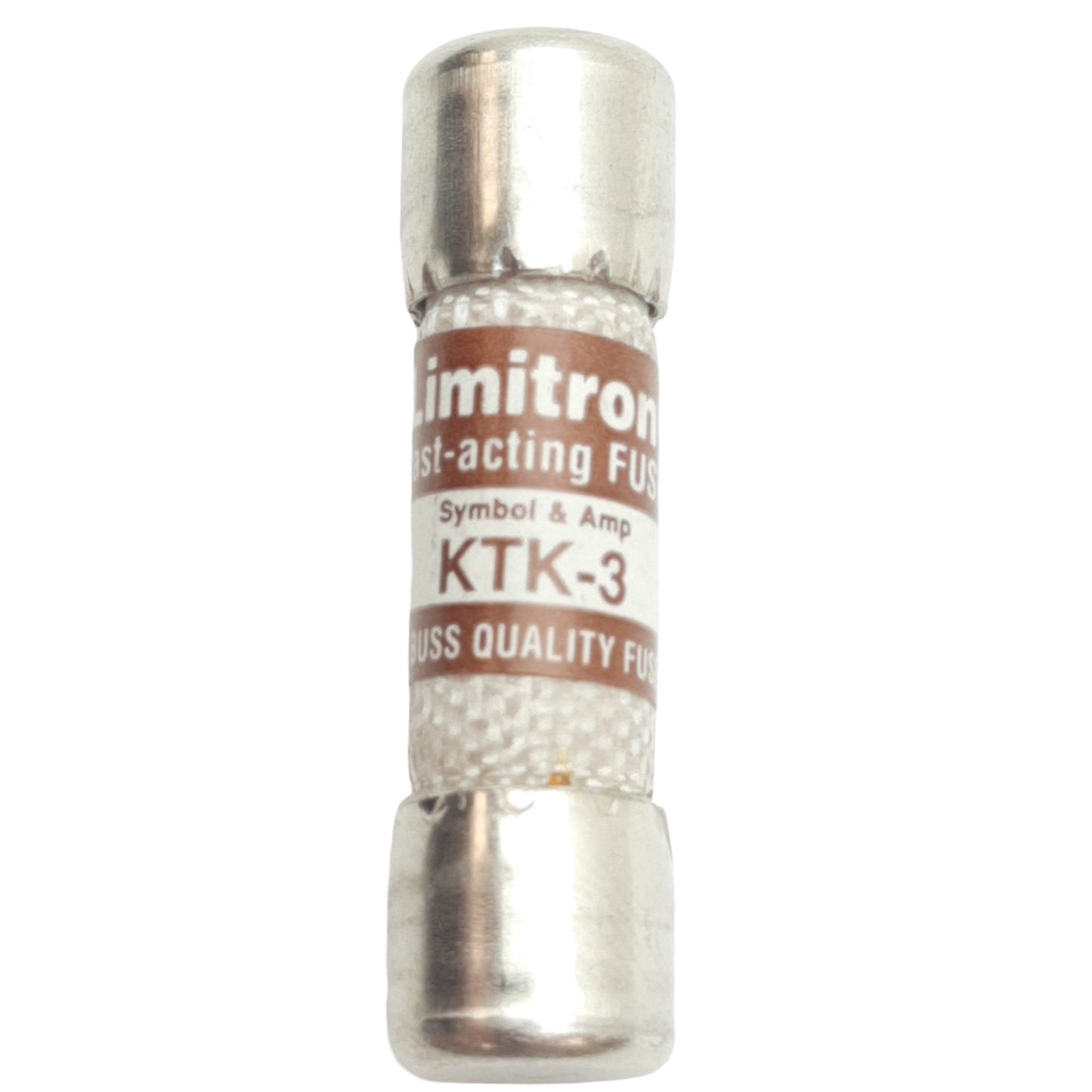 New Lot of 10 Bussmann KTK-3 Fast Acting Fuse, 3 Amps, 600VAC, 0.41in x 1.5in