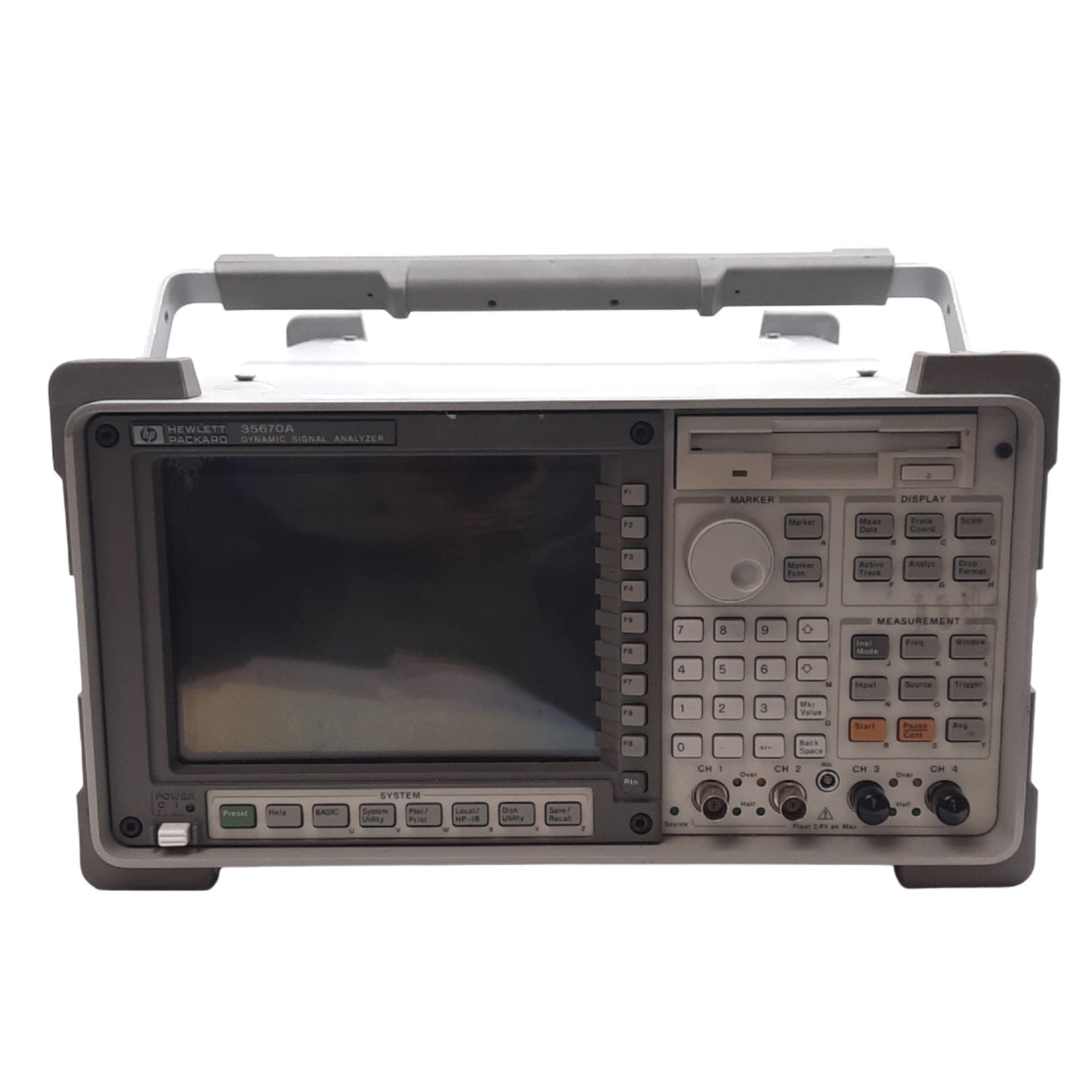 Used HP 35670A Dynamic Signal Analyzer, 1/2/4-Channel, 122μHz-102.4 kHz, 100-240VAC