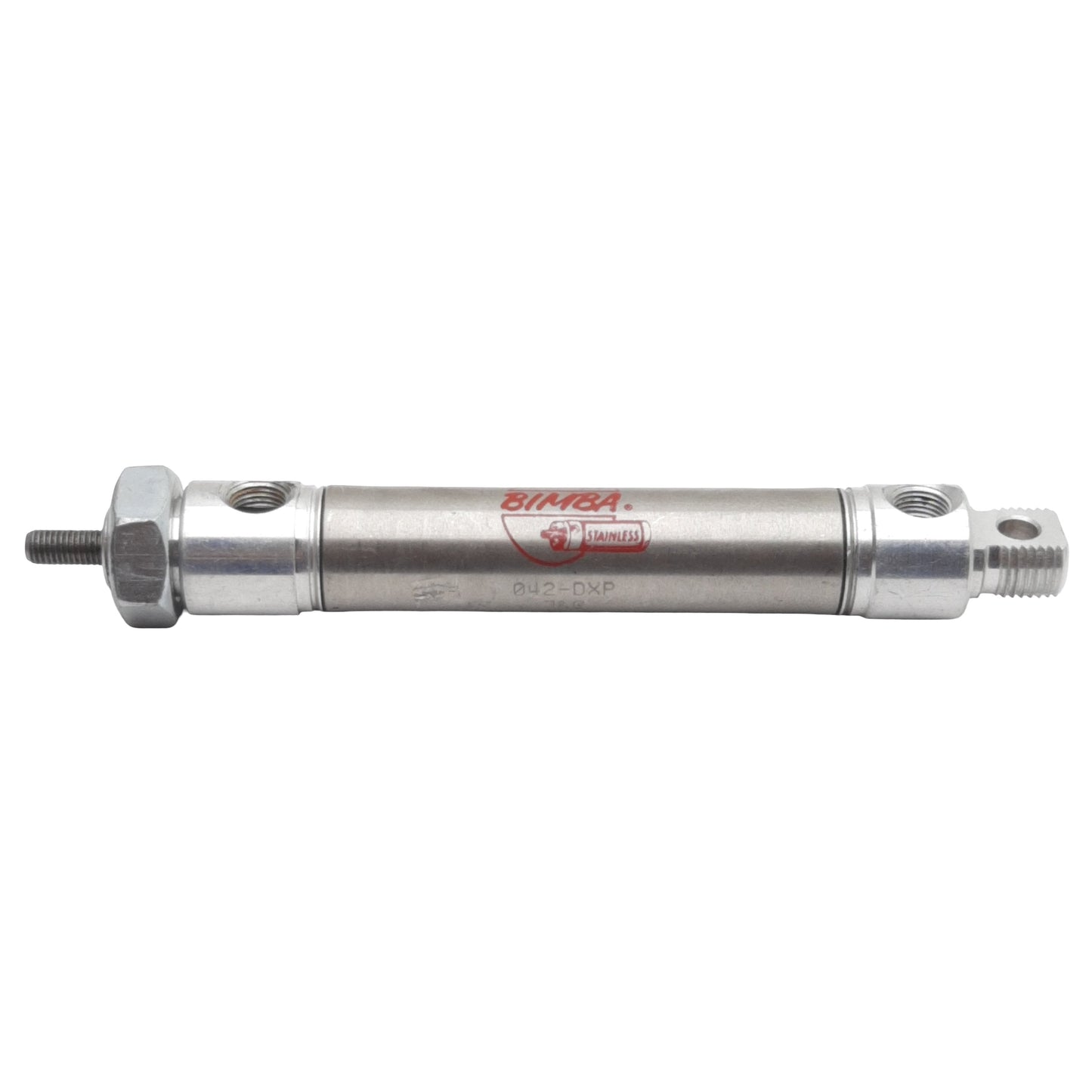 Used Bimba 042-DXP Pneumatic Cylinder, ø3/4in Bore, 2in Stroke, 1/8in NPT, 250psi