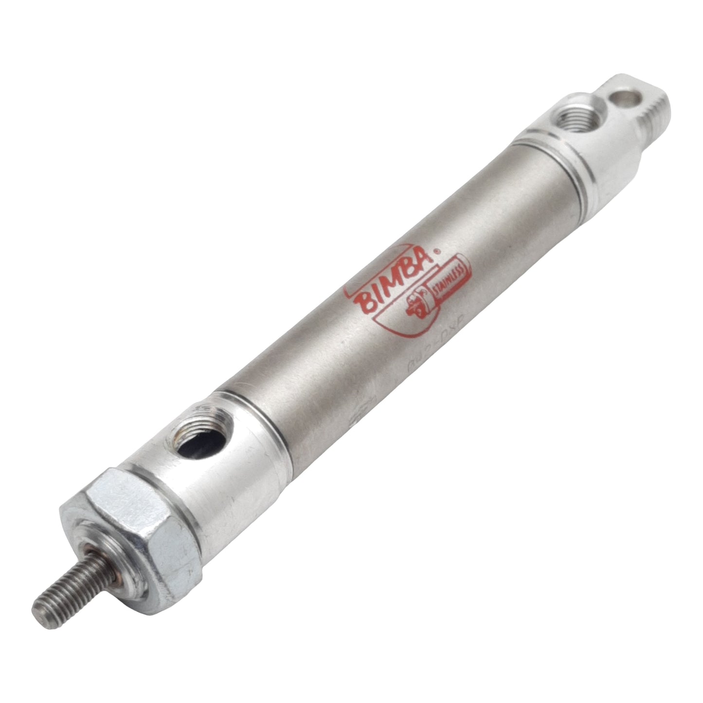 Used Bimba 042-DXP Pneumatic Cylinder, ø3/4in Bore, 2in Stroke, 1/8in NPT, 250psi