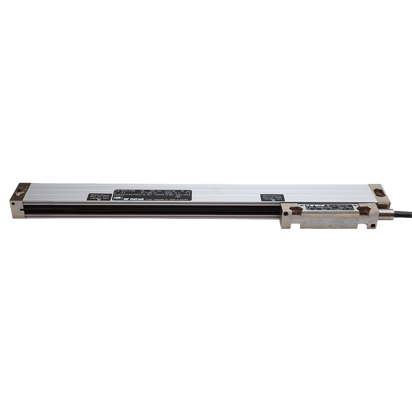 Used RSF Elektronik MSA 6706 Linear Encoder, 220mm, ±5µm Accuracy, Square Wave, 5VDC
