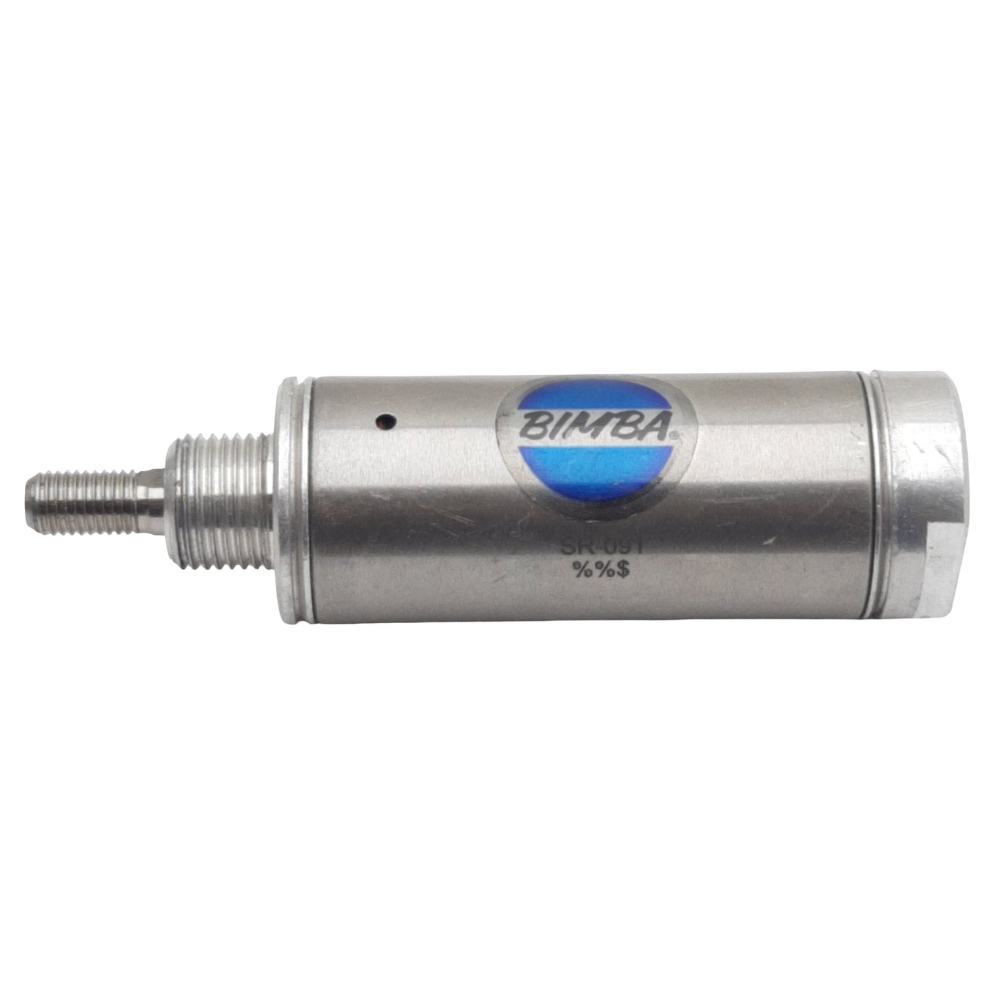 Used Bimba SR-091 Pneumatic Cylinder, ø1-1/16in Bore, 1in Stroke, 1/8in NPT, 250psi