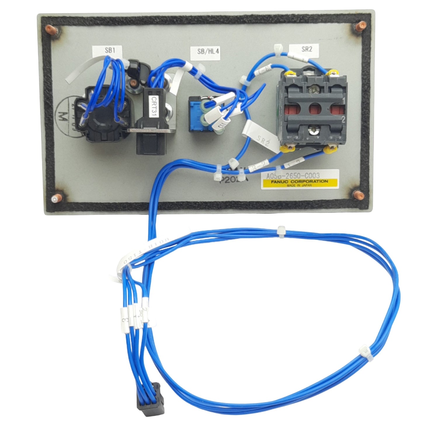 Used Fanuc A05B-2650-C003 Operator Panel, 2-Mod Key Switch, R-30iB Mate, Include Key