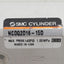 Used SMC NCDQ2D16-15D Compact Cylinder, ø16mm Bore, 15mm Stroke, M5 Ports, 145psi