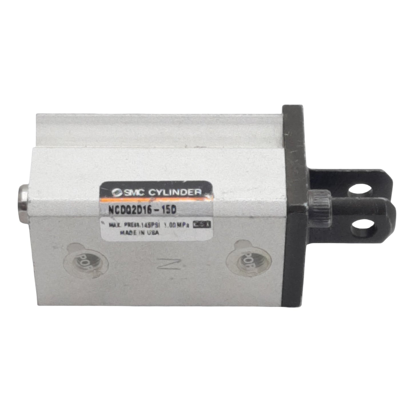 Used SMC NCDQ2D16-15D Compact Cylinder, ø16mm Bore, 15mm Stroke, M5 Ports, 145psi