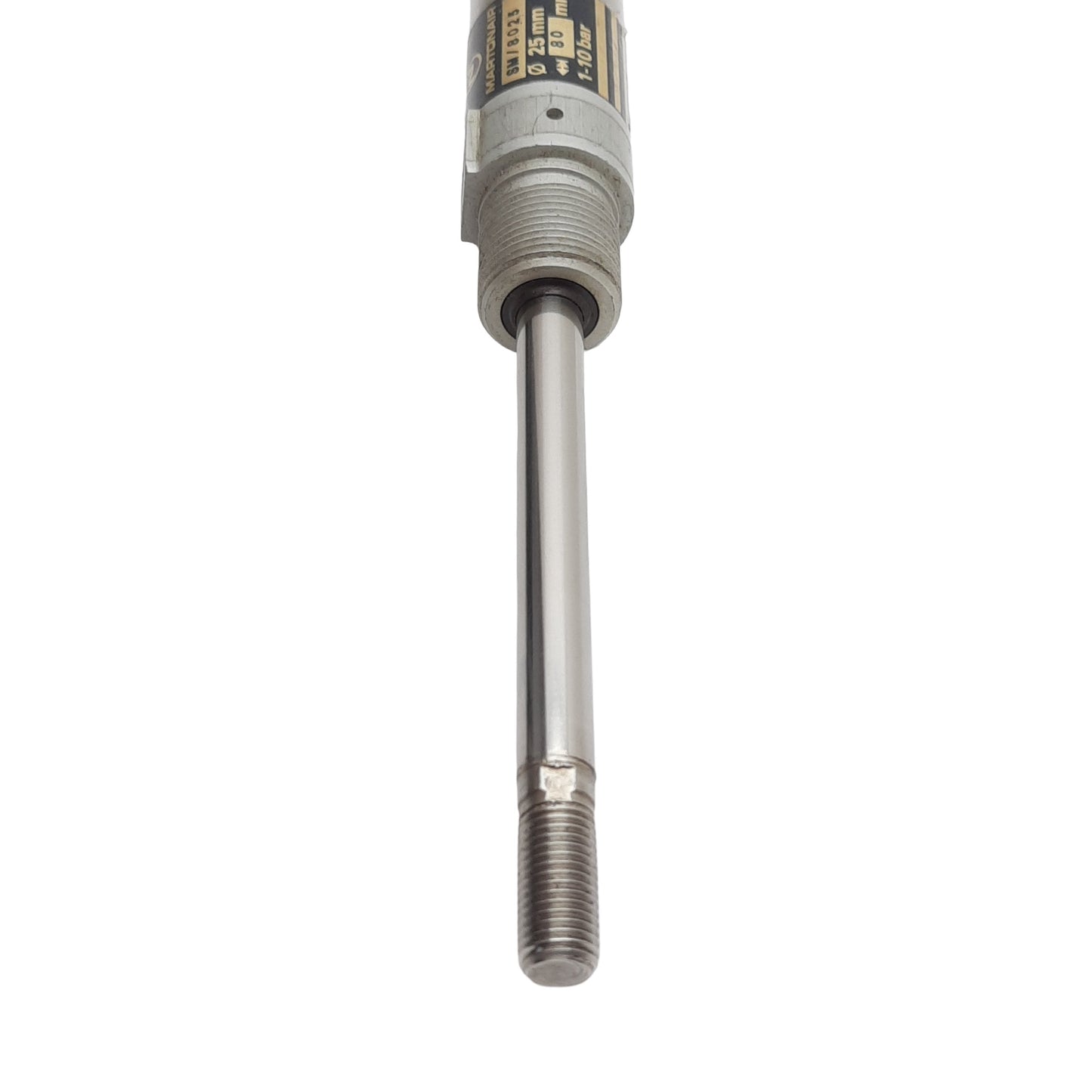 Used Martonair SM/8025 Pneumatic Cylinder, ø25mm Bore, 80mm Stroke, 1/8in NPT, 10bar