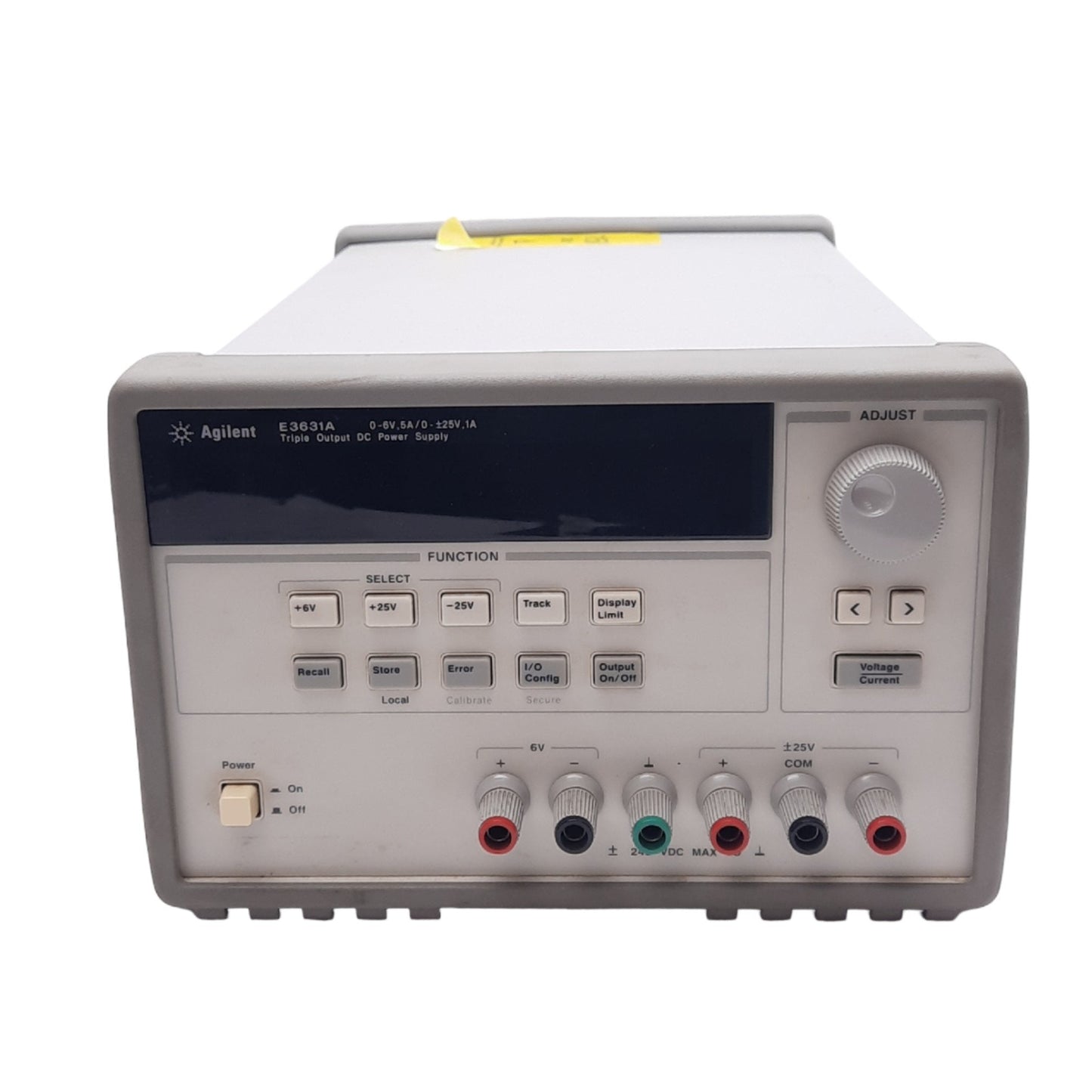 Used Agilent E3631A Triple Output Power Supply, 115VAC, 0-25VDC 5-1A Out, 350VA Max