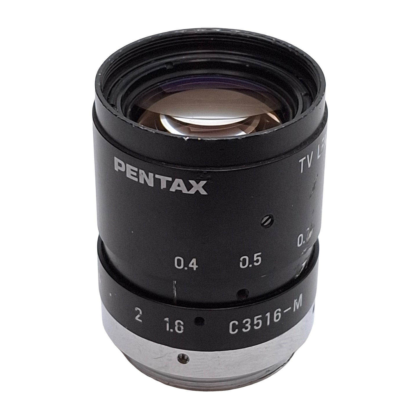 Used Pentax C3516-M Machine Vision Camera Lens, 35mm Focal Length, 1:1.6, C-Mount