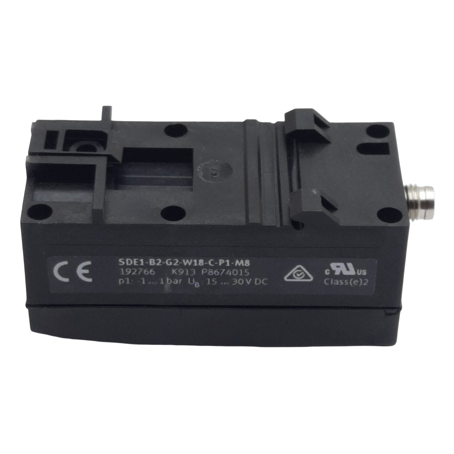 New Festo 192766 Pressure Sensor, PNP, 150mA 15-30VDC, 1-10bar Range, 3-Pin M8