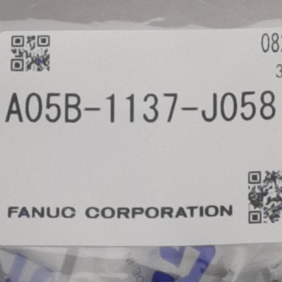 New Fanuc A05B-1137-J058 Electrical Connector, 90°, 12-Pin Male, W/ Cable Clamp