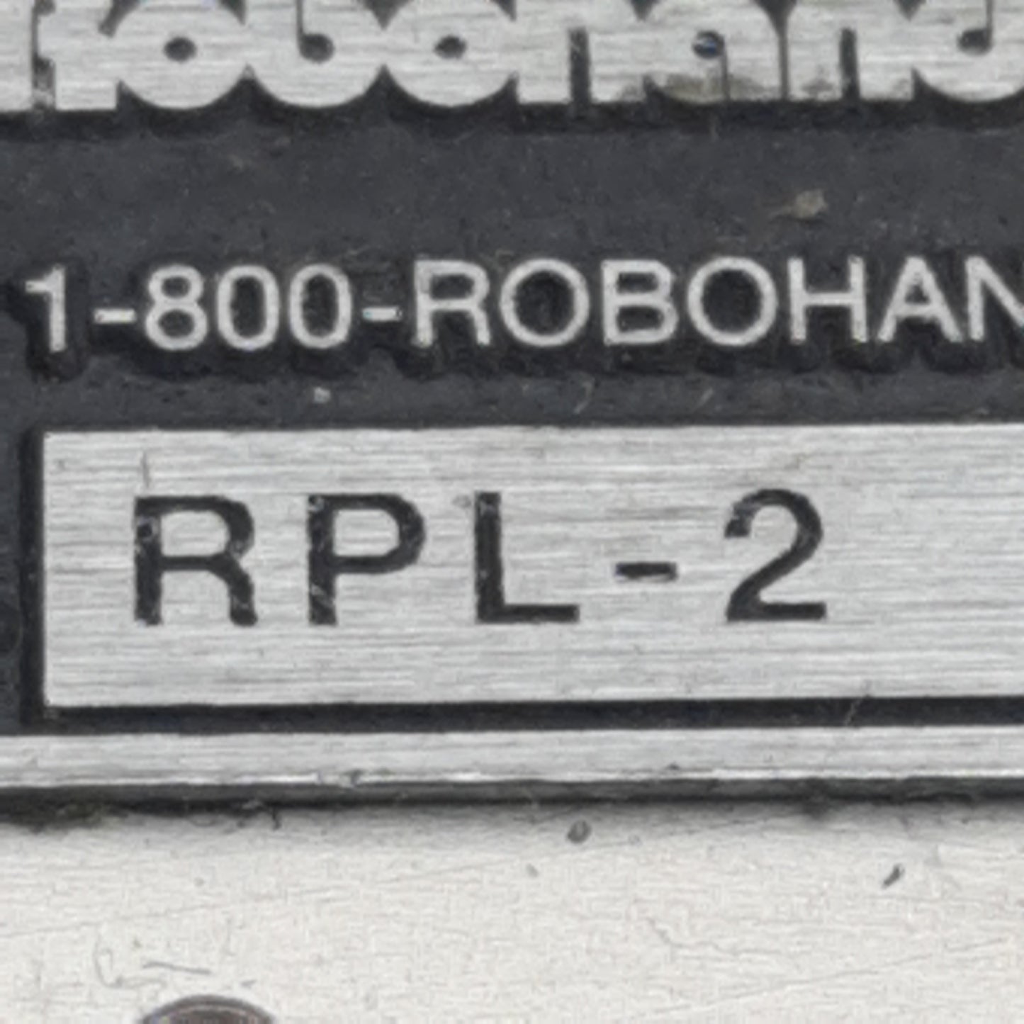 Used Robohand RPL-2 Parallel Gripper, ø0.44in Bore, 0.5in Stroke, 26lbf, 5-100psi, M5