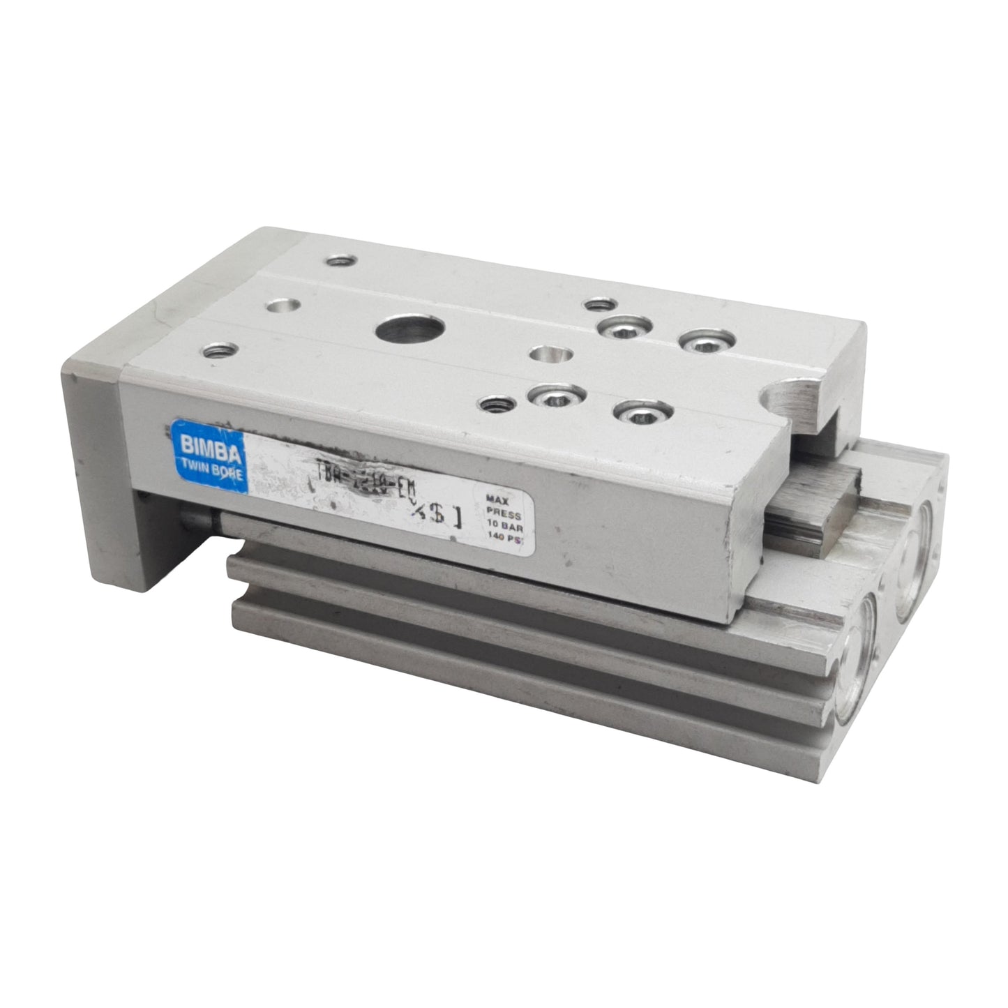 Used Bimba TBA-1210-EM Twin Bore Air Table, ø12mm Bore, 10mm Stroke, M5, 140psi