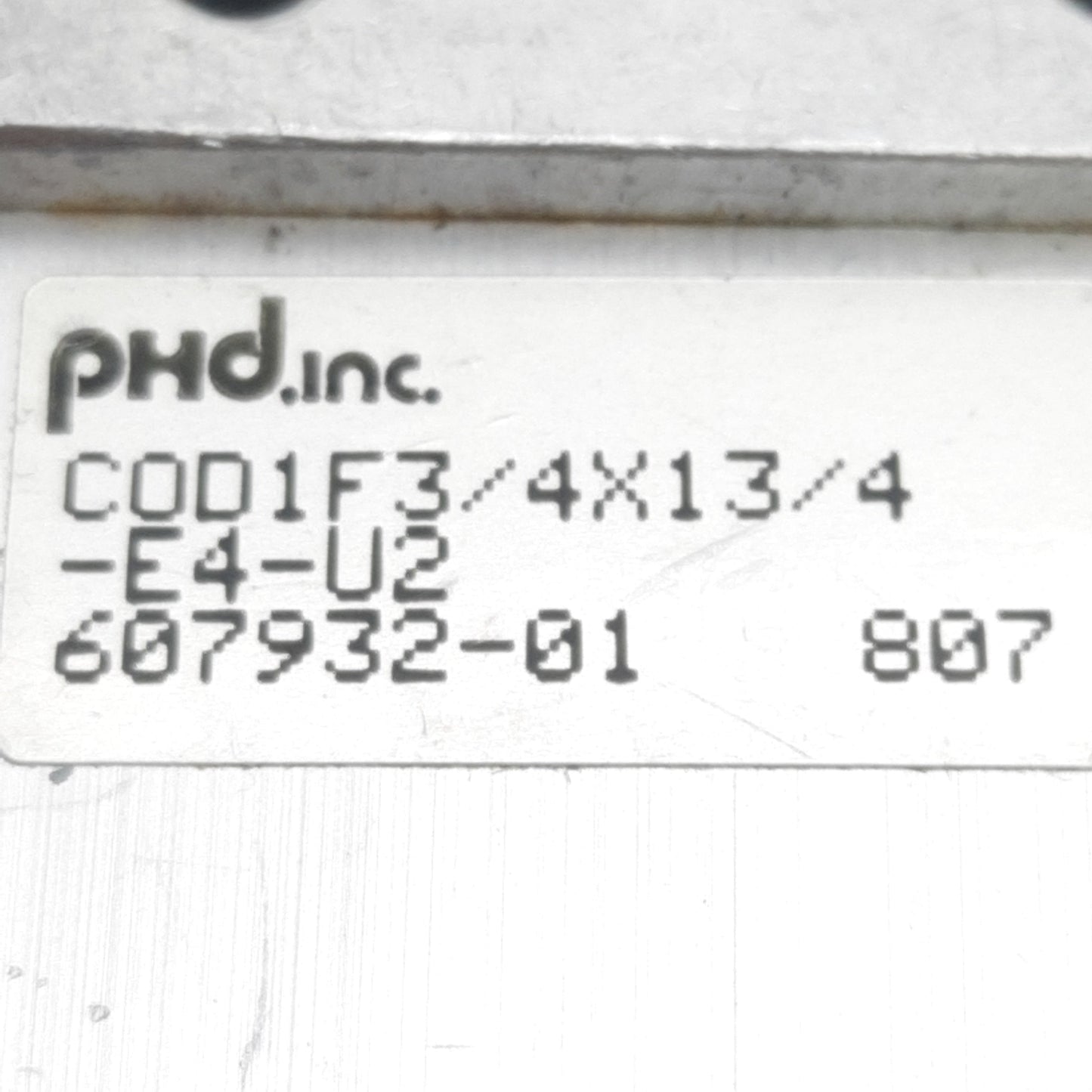 Used PHD COD1F3/4X13/4-E4-U2 Compact Cylinder, ø3/4in Bore, 1-3/4in Stroke, #10-32