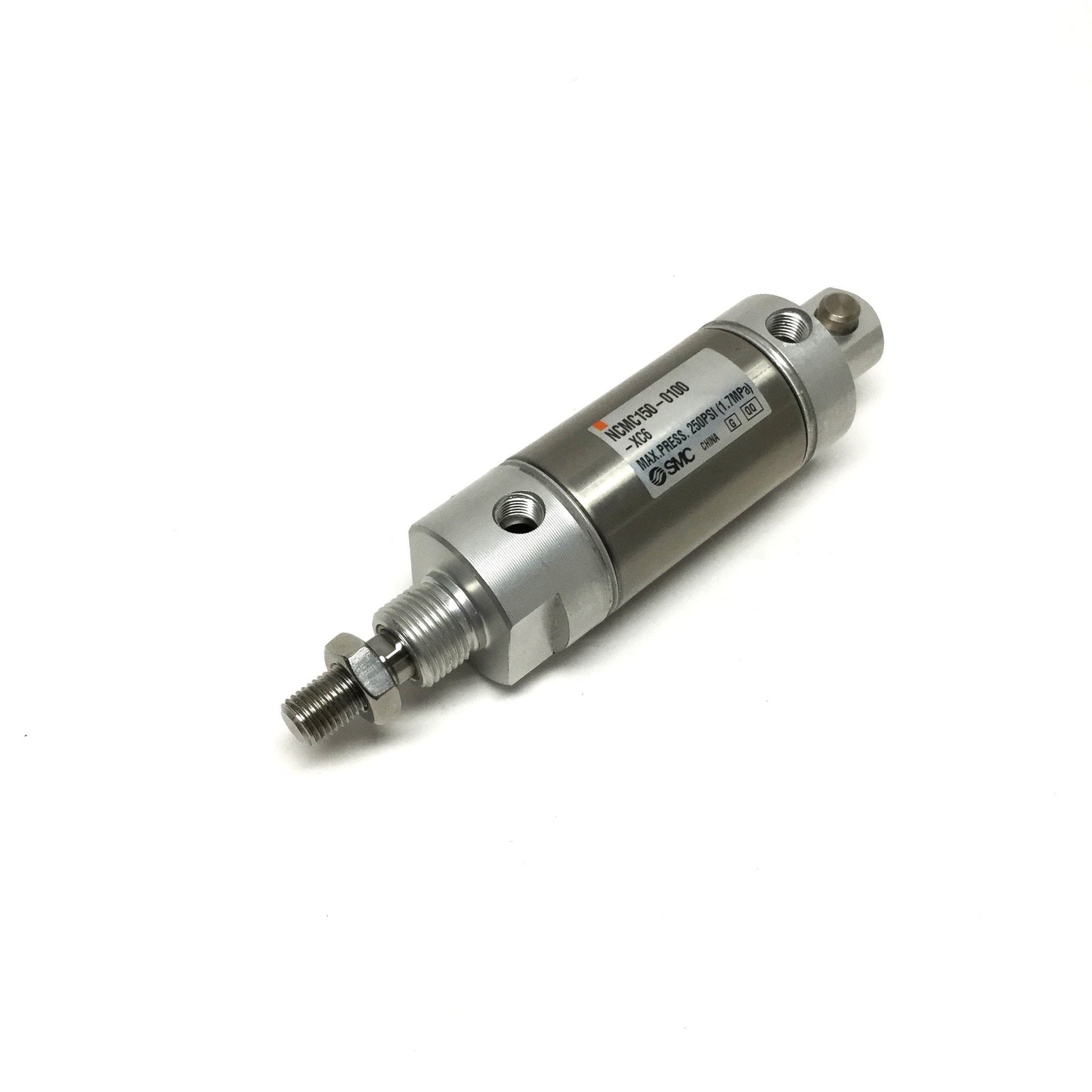 New – Open box SMC NCMC150-0100-XC6 Pneumatic Cylinder 1-1/2" Bore, 1" Stroke, Stainless Rod