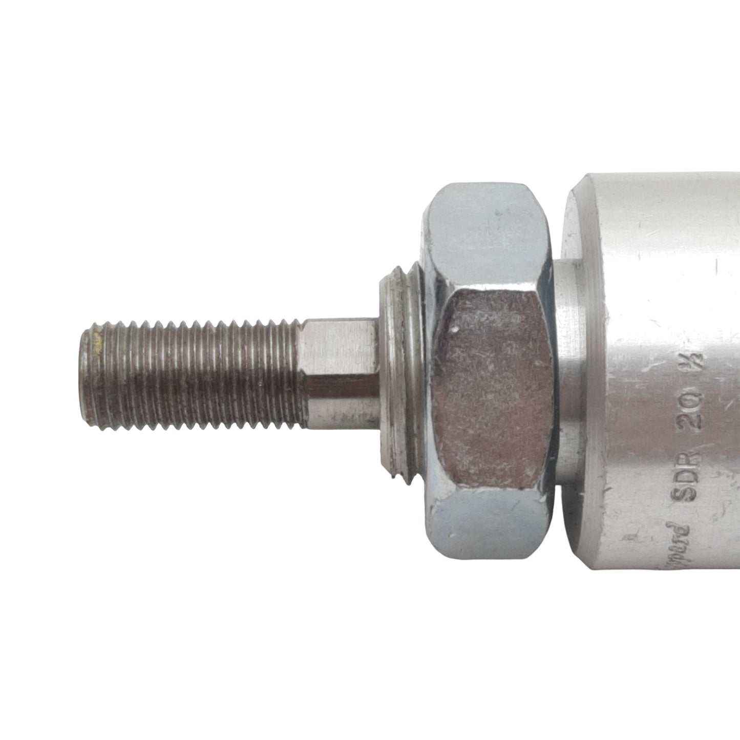 Used Clippard SDR-20-1/2 Pneumatic Cylinder, ø1-1/4in Bore, 1/2in Stroke, 1/8in NPT
