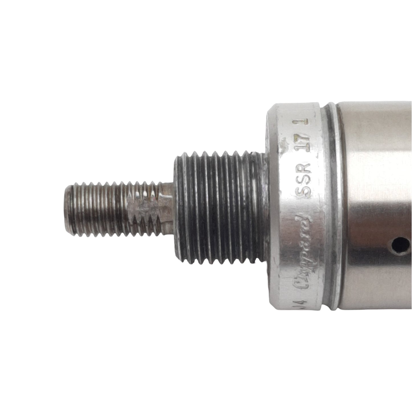 Used Clippard SSR-17-1 Pneumatic Cylinder, ø1-1/16in Bore, 1in Stroke, 1/8in NPT