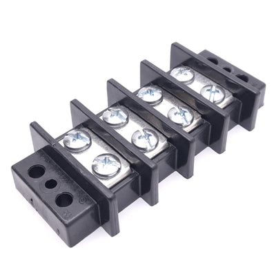 New Eaton TB400-04 Terminal Block Barrier Strip, 4-Position, 2-Row, 600VAC 75A Max