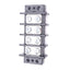 New Eaton TB400-04 Terminal Block Barrier Strip, 4-Position, 2-Row, 600VAC 75A Max