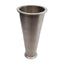 Used Stainless Steel Sanitary Adapter Fitting 2in Tri-Clamp to 4in Tri-Clamp 9in Long