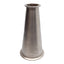 Used Stainless Steel Sanitary Adapter Fitting 2in Tri-Clamp to 4in Tri-Clamp 9in Long