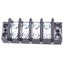 New Curtis 562000040 Terminal Block Barrier Strip, 4-Position, 2-Row, 600VAC 35A Max