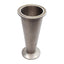 Used Stainless Steel Sanitary Adapter Fitting 1in Tri-Clamp to 2in Tri-Clamp 5in Long