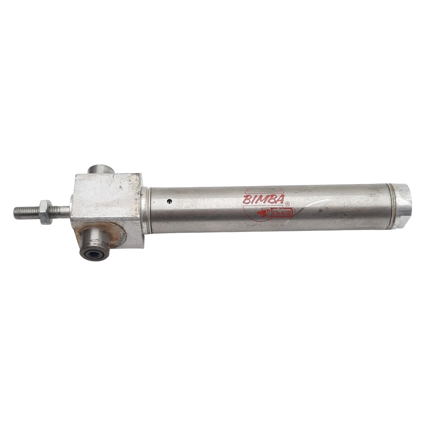 Used Bimba BFT-042 Pneumatic Cylinder, ø3/4in Bore, 2in Stroke, 1/8in NPT, 250psi