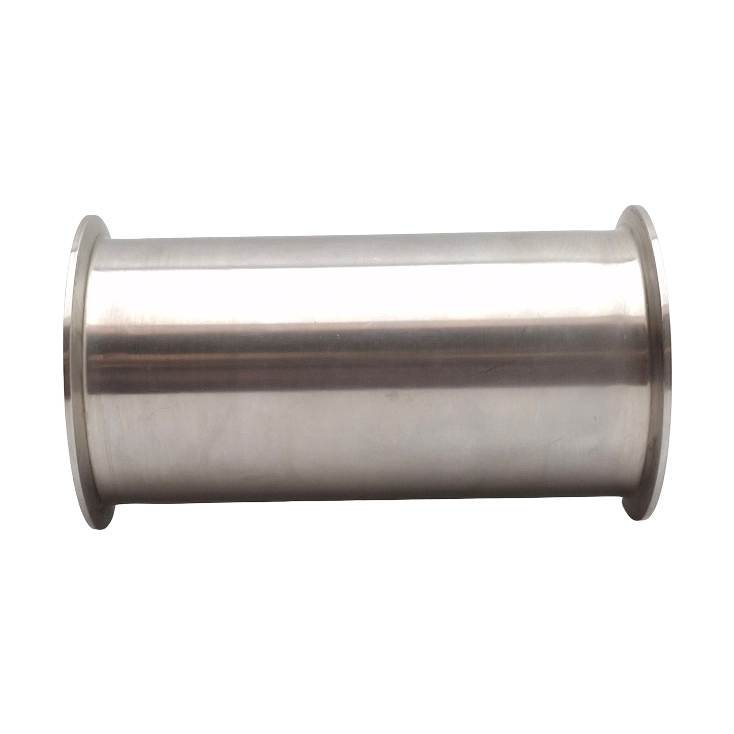 Used Stainless Steel 316L 3-Way Tee Sanitary Pipe Fitting, 4in to 2in Tri-Clamp