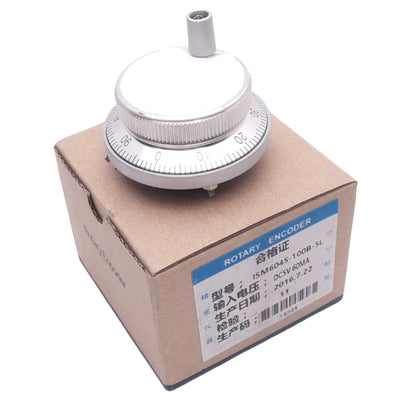 New Yumo ISM6045-100B-5L Manual Pulse Rotary Encoder, 100ppr, ø60mm, 5VDC, 60mA