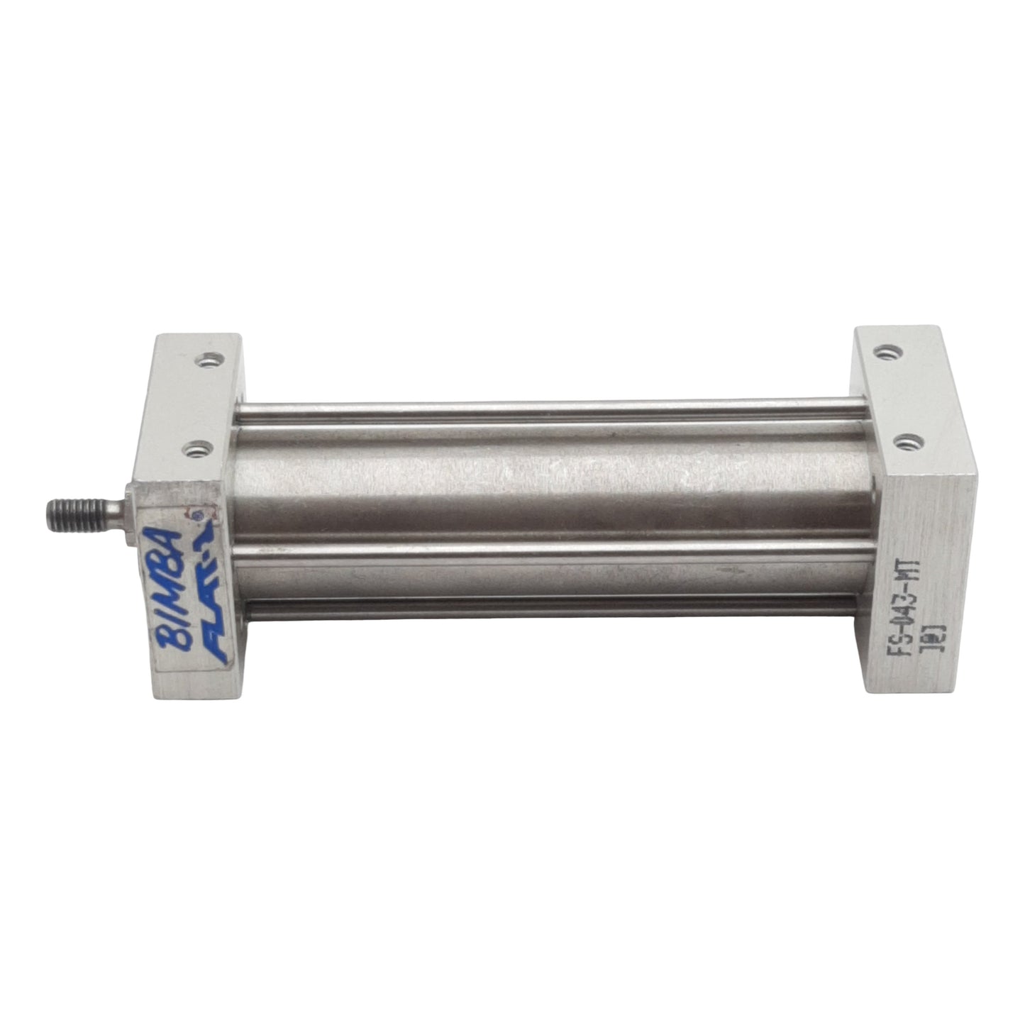 Used Bimba FS-043-MT Flat-1 Pneumatic Cylinder, ø3/4in Bore, 3in Stroke, #10-32