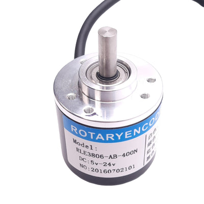 New EKT RLE3806-AB-400N Rotary Encoder, ø6mm Shaft, 400ppr, 6300rpm Max, 5-24VDC
