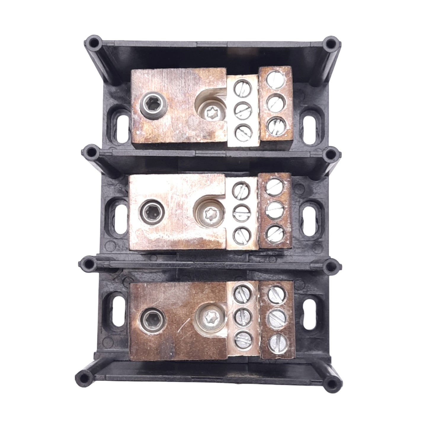 Used Ferraz Shawmut 67563 Power Distribution Block, 3-Pole, 600VAC 175A, 2-14AWG