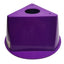 Used Lot of 5 Global Industrial 412429 Inventory Control Cone Purple, 5" x 10" x 10"