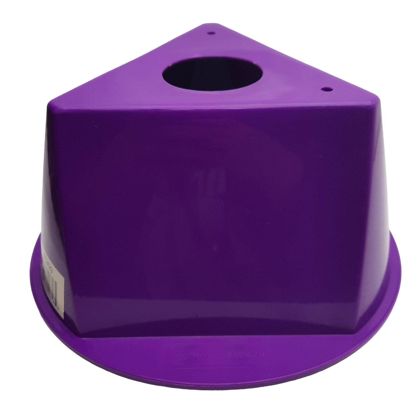 Used Lot of 5 Global Industrial 412429 Inventory Control Cone Purple, 5" x 10" x 10"