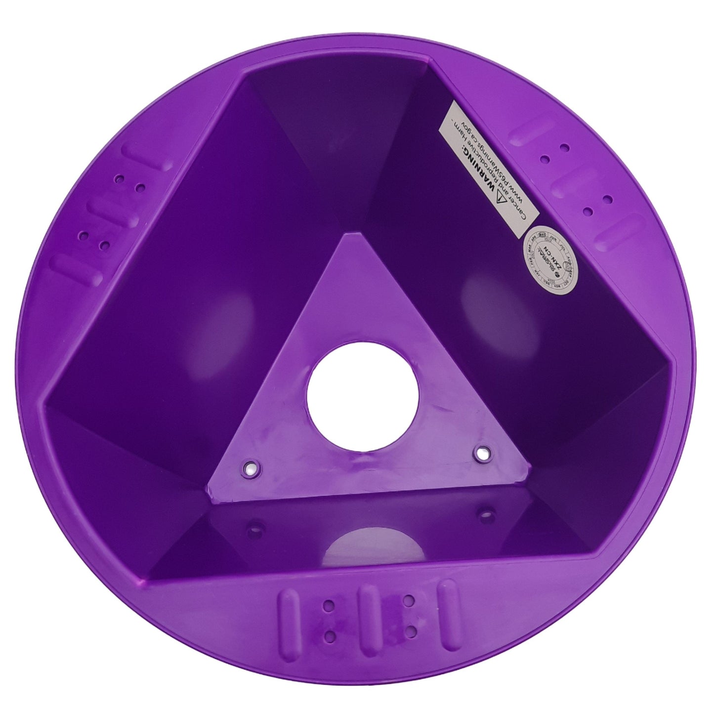 Used Lot of 5 Global Industrial 412429 Inventory Control Cone Purple, 5" x 10" x 10"