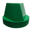 Used Lot of 5 Global Industrial 412423 Inventory Control Cone Green, 5" x 10" x 10"
