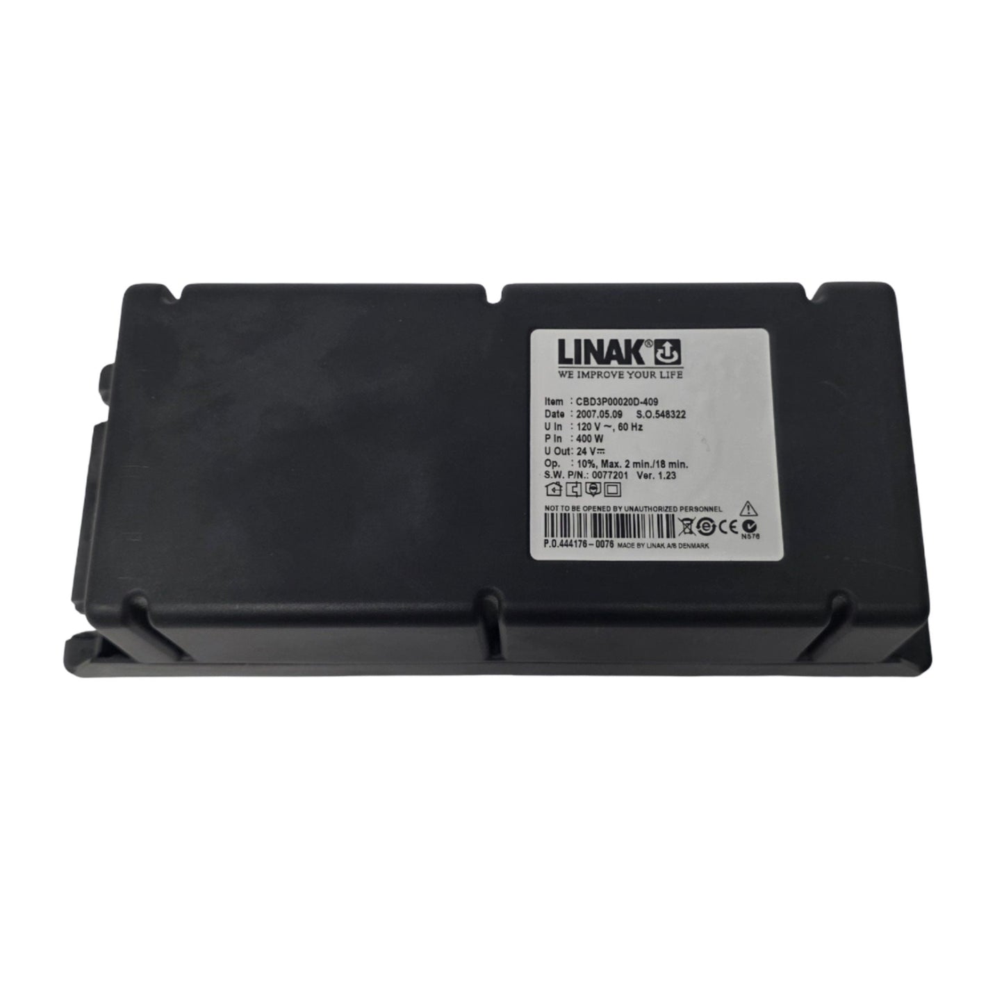 Used Linak CBD3P00020D-409 Control Box For Deskline Linear Actuator 120VAC 24VDC 400W