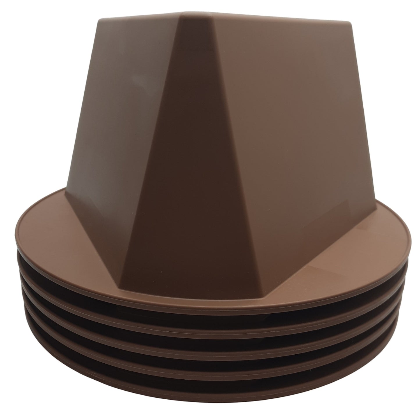 Used Lot of 5 Cee-Jay 055Q Inventory Control Cone Tan, 5" x 10" x 10", Polypropylene