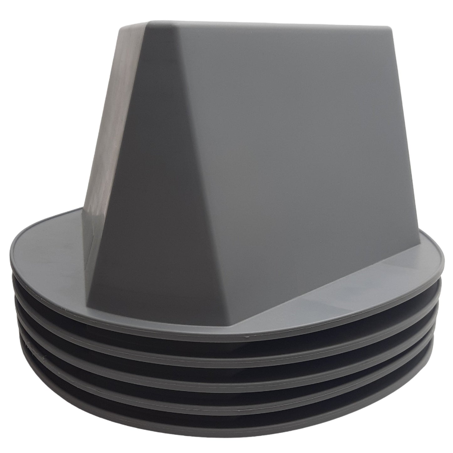 Used Lot of 5 Cee-Jay 055Q Inventory Control Cone Grey, 5" x 10" x 10", Polypropylene